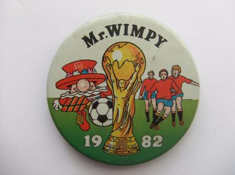 Wimpy Fastfood keten WK voetbal 1982 wereldbeker